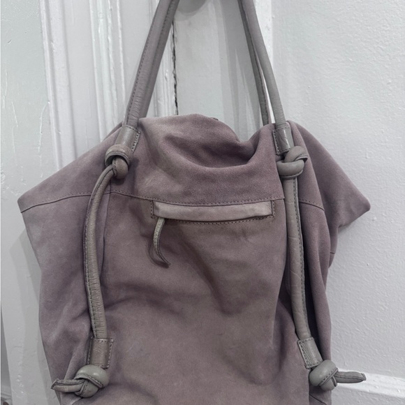 Free People Ingrid Taupe Suede Leather Tote main image 9